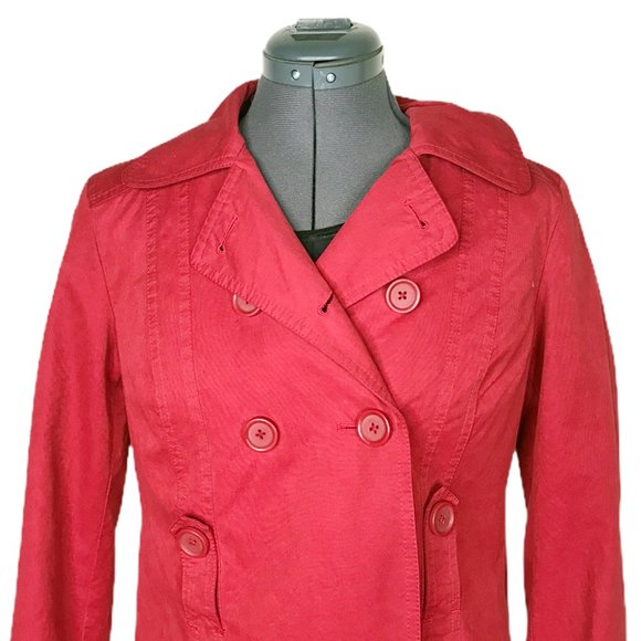 # LOFT Ann Taylor  Button Up Jacket Coat SZ 0 - Picture 2 of 8